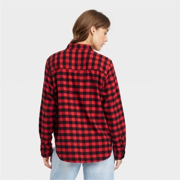 Universal thread red & black check flannel shirt nwt - Picture 3 of 3
